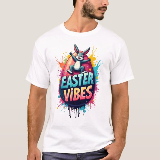 Easter Vibes - Frohe Ostern T-Shirt (Vorderseite)