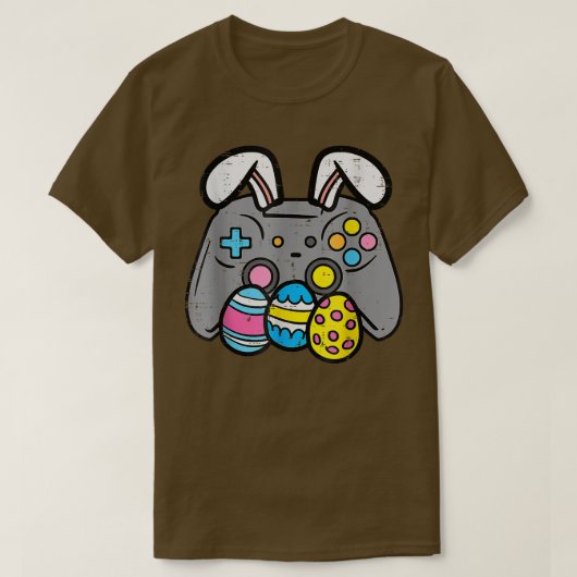Easter Video Game Bunny Eggs Gaming Gamer Boys Men T-Shirt (Design vorne)