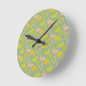 Easter Wallpaper Runde Wanduhr (Winkel)