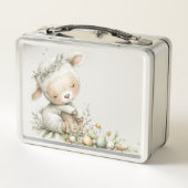 Easter Watercolor Brunch Metall Brotdose (Rückseite)