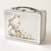 Easter Watercolor Brunch Metall Brotdose (Vorderseite)