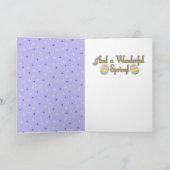 Easter - Weimaraner - Ben Feiertagskarte (Innenseite)