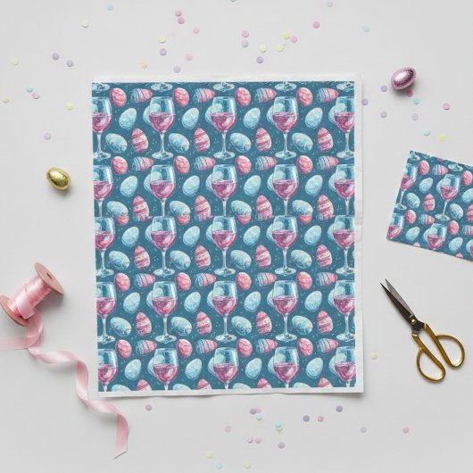 Easter Wine Lover  Seidenpapier