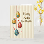 Easter Wishes Granddaughter Card Karte (Gelbe Blume)