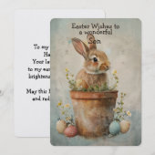 Easter Wishes to a Wonderful Son (Vorne/Hinten)