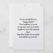 Easter Wishes to a Wonderful Son (Rückseite)