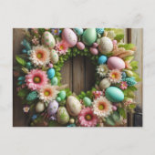 Easter wreath feiertagspostkarte (Vorderseite)