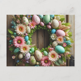 Easter wreath feiertagspostkarte
