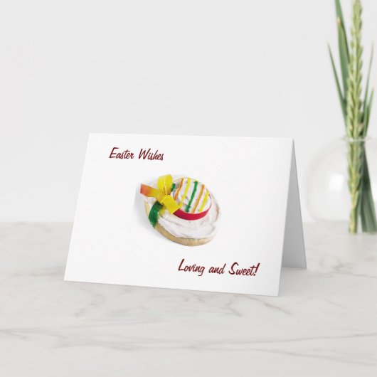 EASTER WÜNSCHE LIEBEN UND SCHNELL FEIERTAGSKARTE (Vorderseite)
