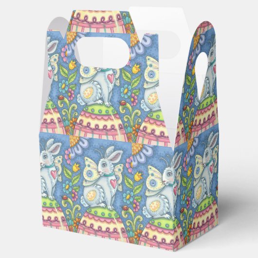 EASTERFAIRE, RABBIT GABLE FAVOR BOX GESCHENKSCHACHTEL (Geöffnet)