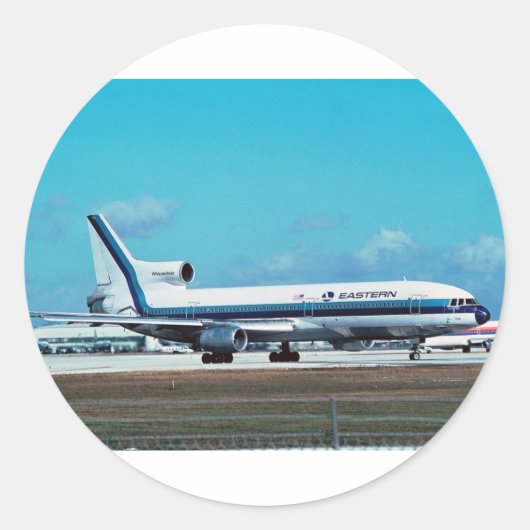 EASTERN AIRLINES Lockheed L-1011 "Whisperliner" Runder Aufkleber (Vorderseite)