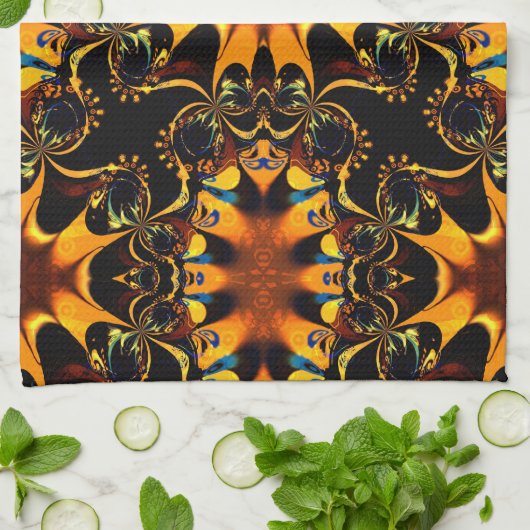 Eastern Batik Energy Pattern Geschirrtuch (Gefaltet)