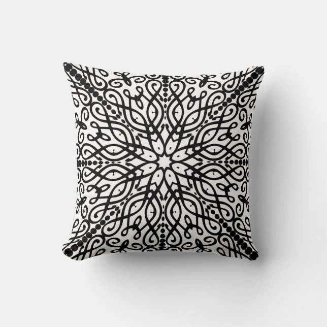 Eastern Batik Winter Mandala Cushion Kissen (Vorderseite)