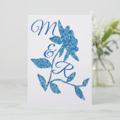 Eastern Blue Peloral Einladung (Stehend Vorderseite)