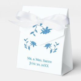 Eastern Blue Pelour Floral Label Geschenkschachtel