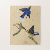 Eastern Bluebird aus Audubons Vögeln von Amerika Puzzle (Vertikal)
