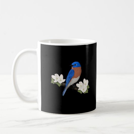Eastern Bluebird Bird Birdlover Birdwatcher Kaffeetasse (Links)
