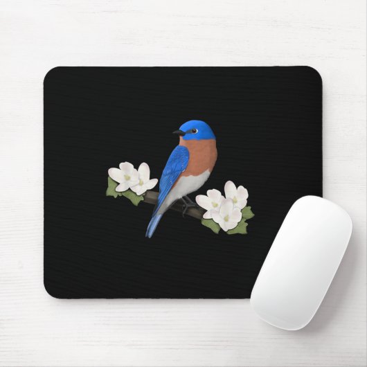 Eastern Bluebird Bird Birdlover Birdwatcher Mousepad (Mit Mouse)