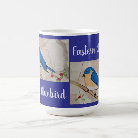 Eastern Bluebird Deep Blue Kaffeetasse (Mittel)