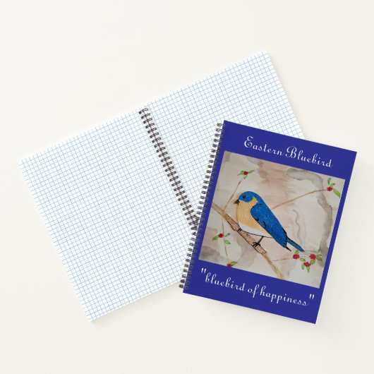 Eastern Bluebird Deep Blue Notizblock (Innenseite)