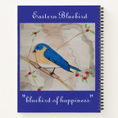 Eastern Bluebird Deep Blue Notizblock (Rückseite)