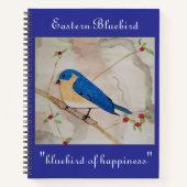 Eastern Bluebird Deep Blue Notizblock (Vorderseite)