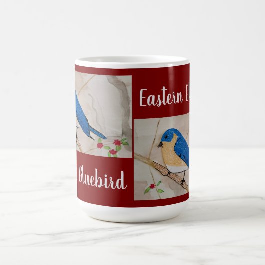 Eastern Bluebird Deep Red Kaffeetasse (Mittel)