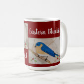 Eastern Bluebird Deep Red Kaffeetasse (VorderseiteRechts)