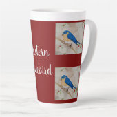 Eastern Bluebird Deep Red Milchtasse (Rechte Ecke)