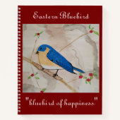 Eastern Bluebird Deep Red Notizblock (Vorderseite)