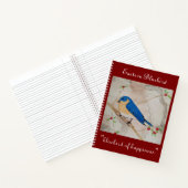 Eastern Bluebird Deep Red Notizblock (Innenseite)