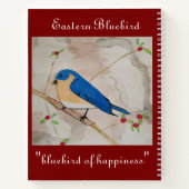 Eastern Bluebird Deep Red Notizblock (Rückseite)