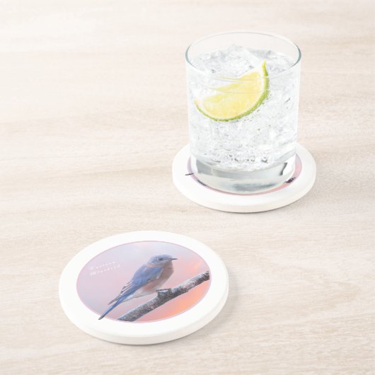 Eastern Bluebird Getränkeuntersetzer (Seite)