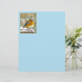 Eastern Bluebird in Snow - Original Foto (Stehend Vorderseite)