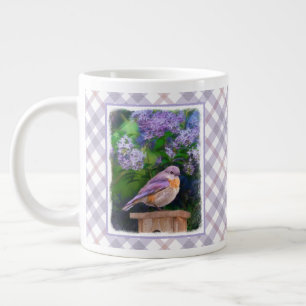 Eastern Bluebird in Snow - Original Foto Jumbo-Tasse