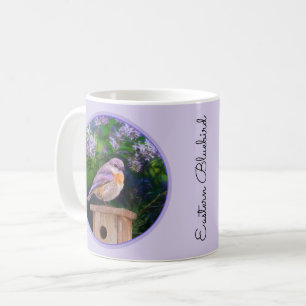 Eastern Bluebird in Snow - Original Foto Kaffeetasse