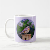 Eastern Bluebird in Snow - Original Foto Kaffeetasse (Links)