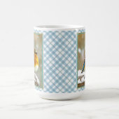 Eastern Bluebird in Snow - Original Foto Kaffeetasse (Mittel)