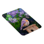 Eastern Bluebird in Snow - Original Foto Magnet (Rechte Seite)