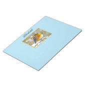 Eastern Bluebird in Snow - Original Foto Notizblock (angewinkelt)