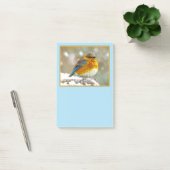 Eastern Bluebird in Snow - Original Foto Post-it Klebezettel (Büro)