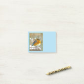 Eastern Bluebird in Snow - Original Foto Post-it Klebezettel (Auf Schreibtisch)