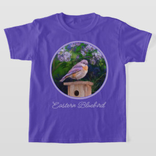 Eastern Bluebird in Snow - Original Foto T-Shirt