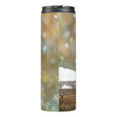 Eastern Bluebird in Snow - Original Foto Thermosbecher (Rückseite)