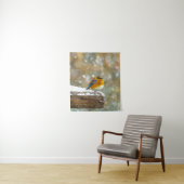 Eastern Bluebird in Snow - Original Foto Wandteppich (Beispiel)