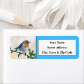 Eastern Bluebird Rücksendeadressen-Aufkleber (Insitu)