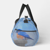 Eastern Bluebird über Birdbath Original Bird Art Duffle Bag (Rechts)