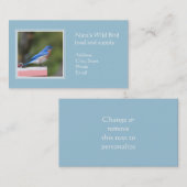 Eastern Bluebird Visitenkarte (Vorne/Hinten)