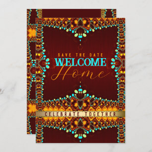 Eastern Bohemisch Welcome Zuhause Partys Einladung