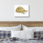 Eastern Box Turtle Canvas Print Leinwanddruck (Insitu (Schlafzimmer))
